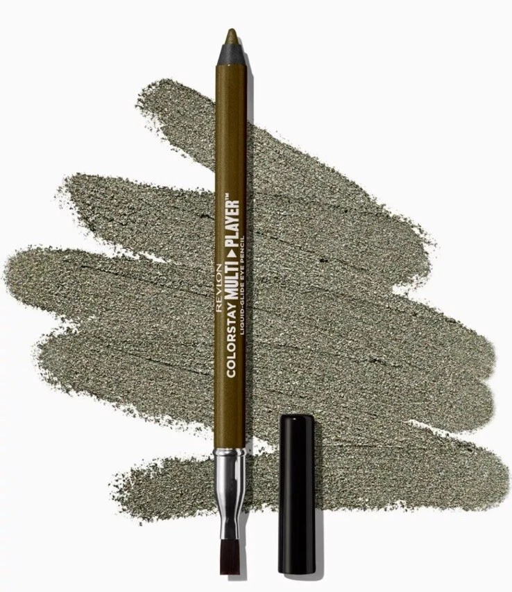 4~REVLON COLORSTAY MULTIPLAYER LIQUID-GLIDE EYE PENCIL~Grey/Green/ Red~New - Image 3 of 4