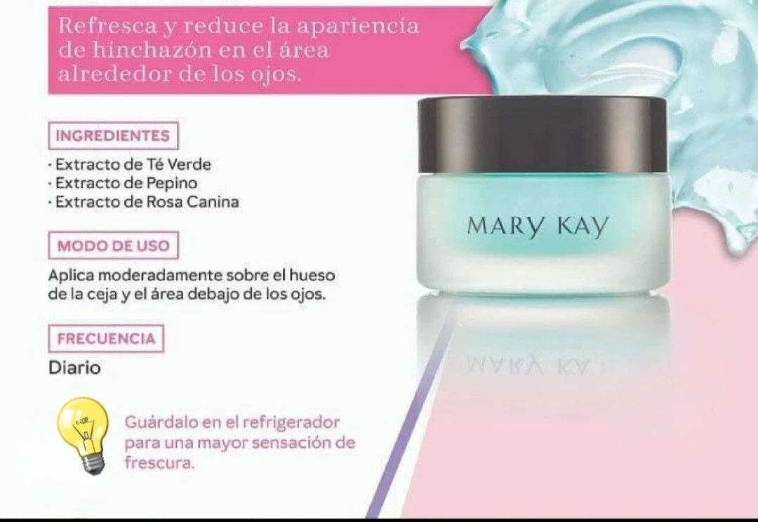 MARY KAY INDULGE SOOTHING EYE GEL NIB JAR COOLING UNDER EYES GEL GEL DE OJOS