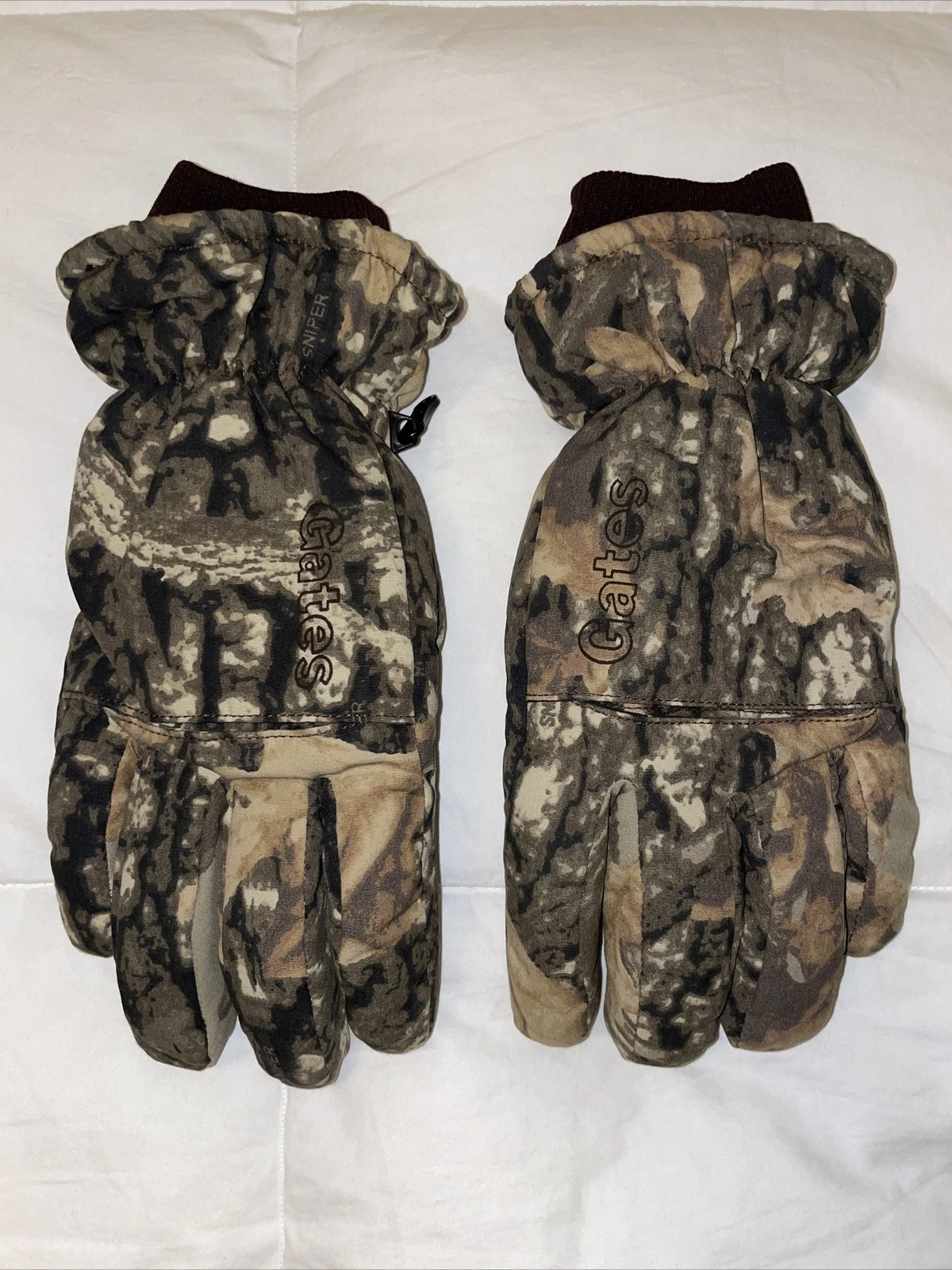 GATES SNIPER Men’s Insulated Camo Gloves Size XL Waterfowl Hunting Deer Elk