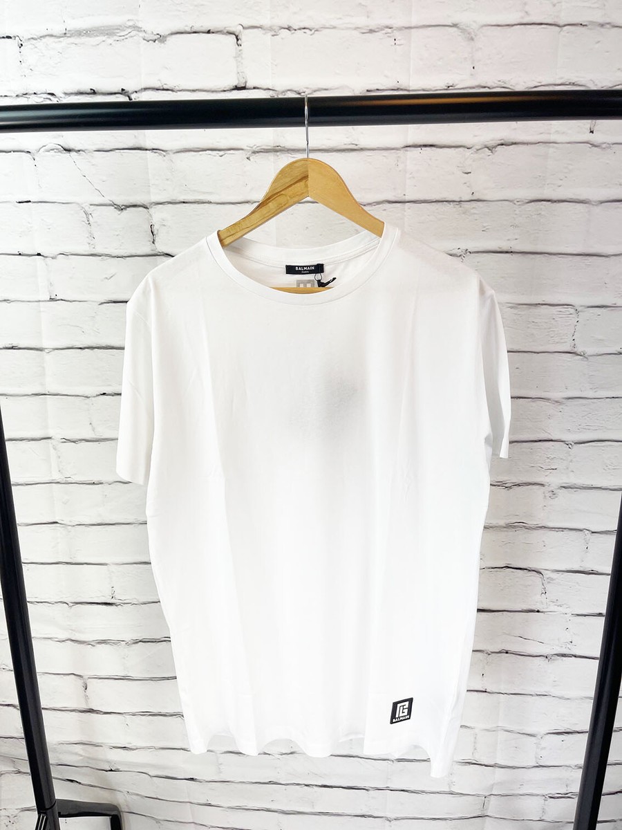 Tシャツ・カットソー BALMAIN Men T-shirt White EH1EG010BC86