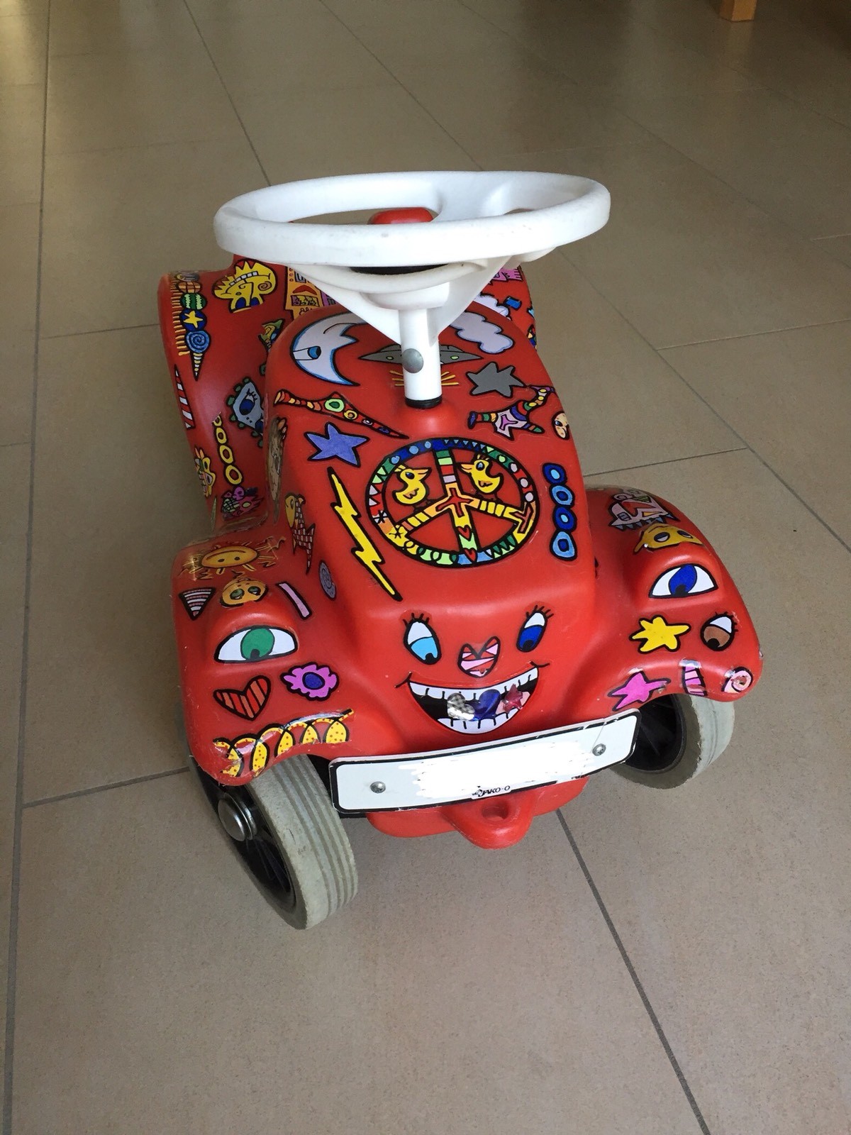 Bobby Car rot Leiselaufräder Original James Rizzi Tattoos Bobby Car rot Leiselaufräder Original James Rizzi Tattoos