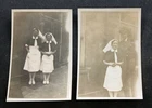 WW2 BRITISH MILITARY NURSES, 2 x PHOTOS. ORIGINAL WW2.   8 x 6.5cm