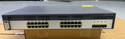 Cisco WS-C3750G-24TS-E Catalyst 3750G-24TS-E 10/100/1000 24-Port Switch