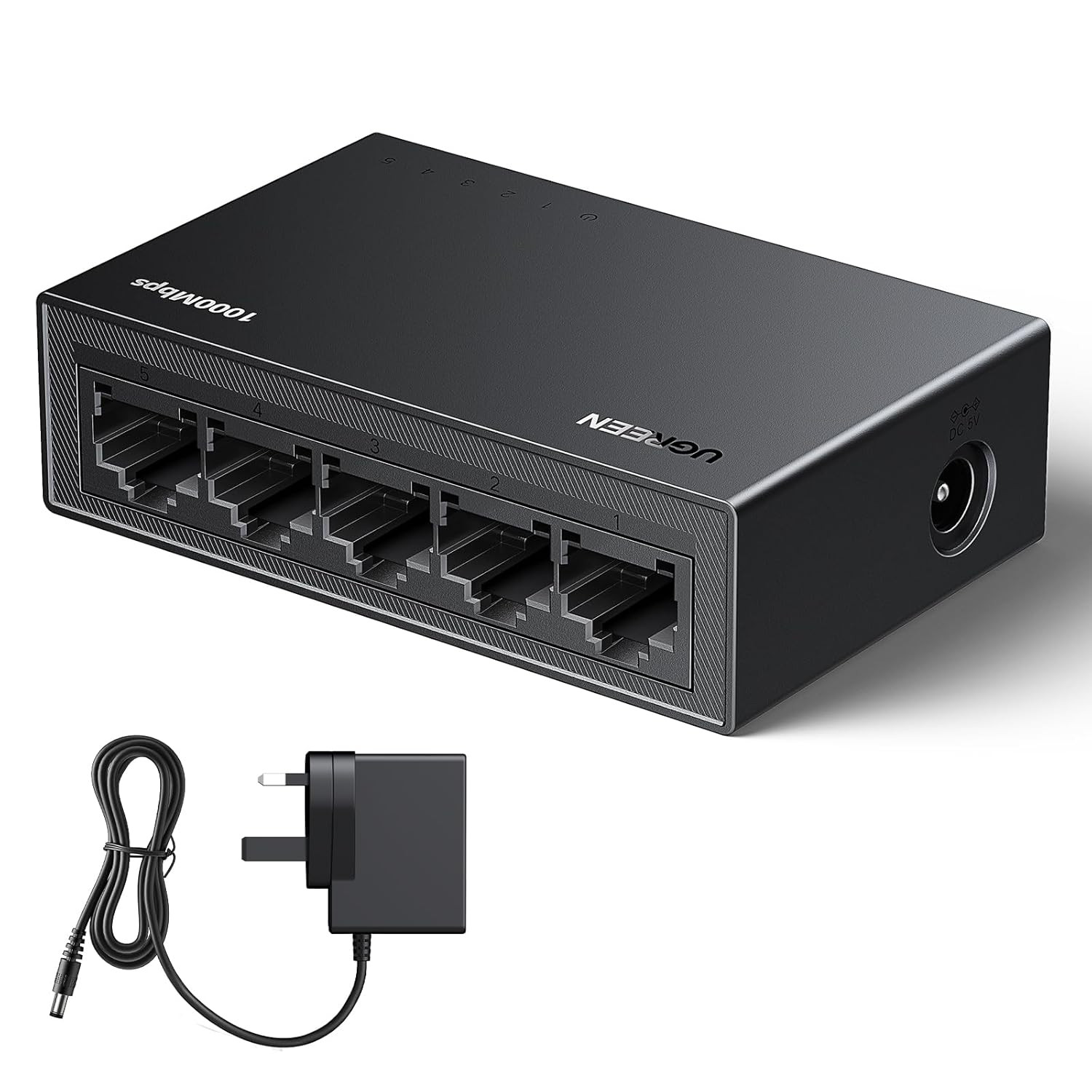 Network Switch,5 Port Ethernet Splitter,High-Speed Gigabit Ethernet Switch Hub,D