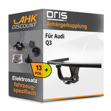 Für Audi Q3 06.2011-12.2018 ORIS Anhängekupplung starr + 13polig E-Satz NEU