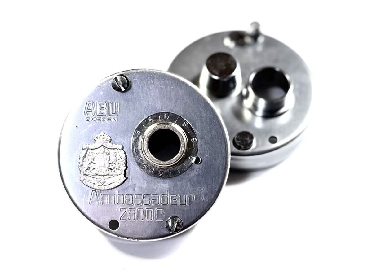 abu garcia ambassadeur 2500c parts Abu Ambassadeur 2500C Side Cup Set Right Hand Large Crest Red Hi Vintage  Parts