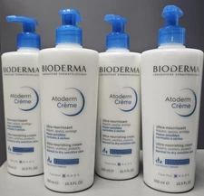 LOT of 4 BIODERMA ATODERM CREME Ultra Nourishing Cream 16.7oz Dry SensitiveSkin