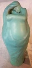 Vintage Van Briggle Lorelei Blue Ming Vase Glaze 11"H Art Pottery