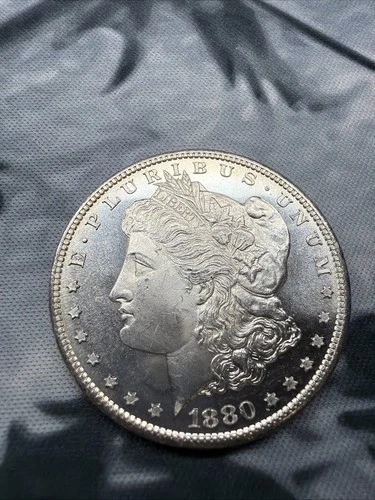 1880 S MORGAN SILVER DOLLAR! BEAUTIFUL UNCIRCULATED Coin! WOW! Reflective Obv!