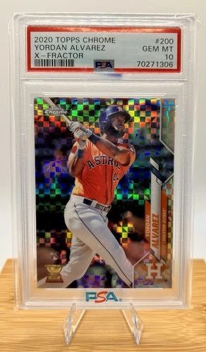 2020 Topps Chrome - Yordan Alvarez #200 X-Fractor (RC) - PSA 10