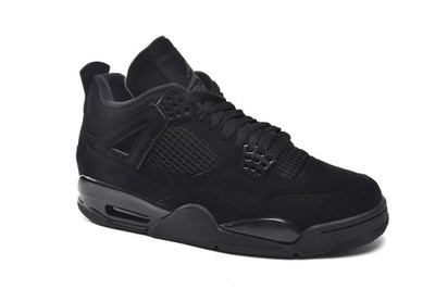 Super comfortable Air Jordan 4 'Retro Black Cat' black sneakers