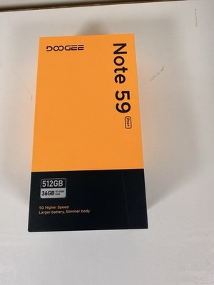 DOOGEE Note 59 Pro+ 5G Unlocked Cell Phone Android 16 Smartphone 36GB+512GB NFC 