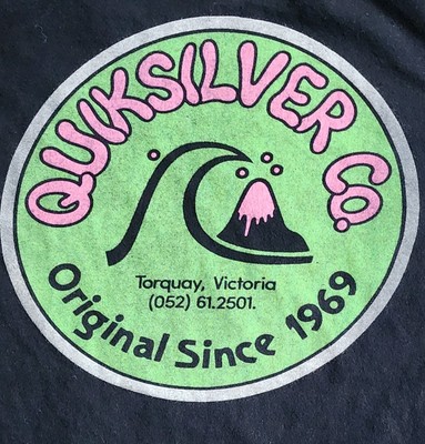 Quiksilver T-Shirt Women's Sz Small Original Since 69 Torquay Victoria Surf Tee
