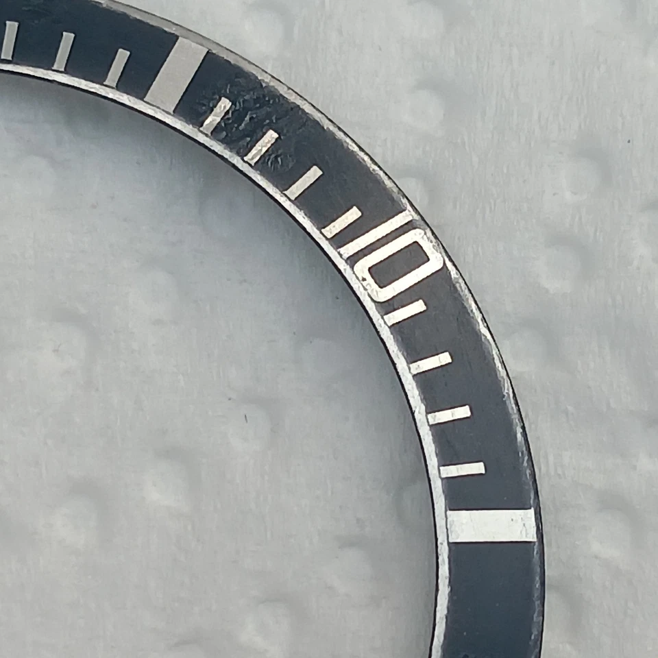Vintage Genuine Rolex 16800 Bezel Insert, Faded Black, With Creamy Tritium Pip - Image 2 of 4