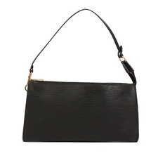 LOUIS VUITTON Pochette Accessoires Epi Noir Handbag black Leather M52942