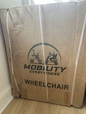 Mobility Everywhere Foldable Power Wheelchair, Black, 20 Miles, 350 lb