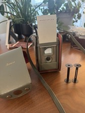 Vintage 1950s Ansco Anscoflex I Camera w/ Leather Strap, Carry Case