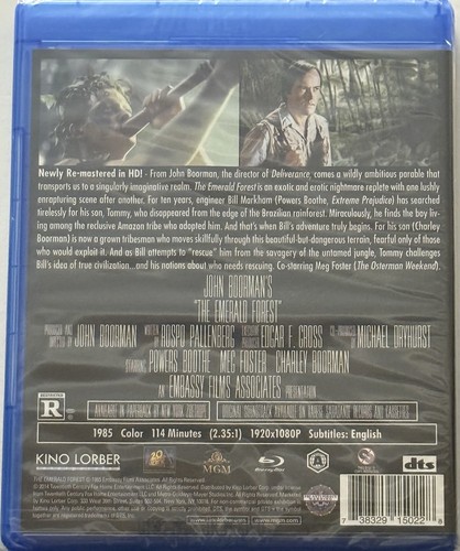 The Emerald Forest (Blu-ray, 1985) Kino Lorber NEW Sealed - Picture 2 of 2