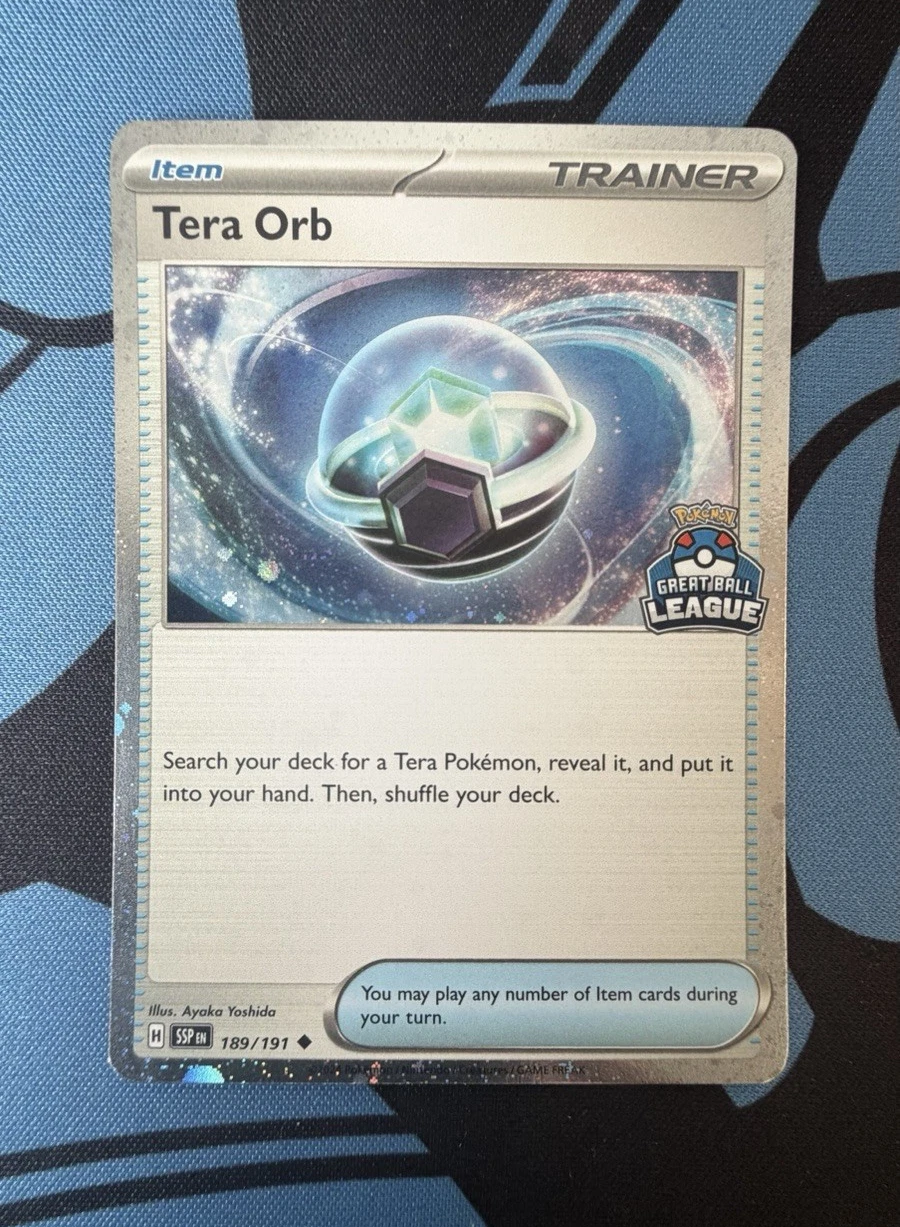 Pokémon TCG Tera Orb 189/191 Great Ball League Holo