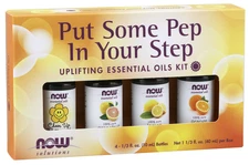 NOW Foods Put Some Pep in Your Step Essential Oils Kit Grapefruit Lemon Orange