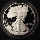 1989-S $1 AMERICAN SILVER PROOF EAGLE - COIN/CAPSULE ONLY - FREE SHIPPING!