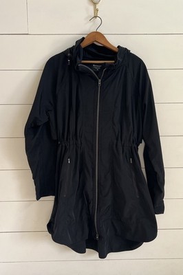 Athleta Drip Drop Rain Jacket Women's Size XL Black Athleisure Outerwear
