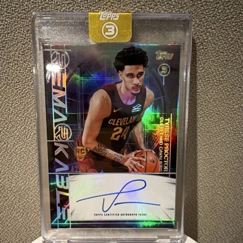 Topps 2025-26 Three Tyrese Proctor Re-Markable Auto 42/49  Cavaliers RM-TP