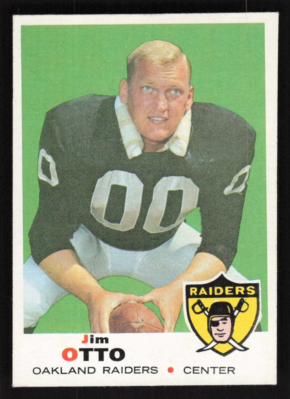 1969 Topps #163 Jim Otto Card TCCCX