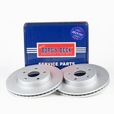 2x Brake Discs Pair Vented Front 260mm BBD5649 Borg & Beck Set 43512K0030 New