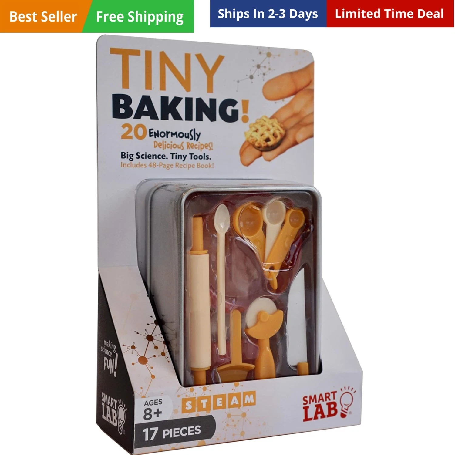 Toys TINY Baking with 20 Delicious Tiny Recipes. Big Science. Tiny Tools.