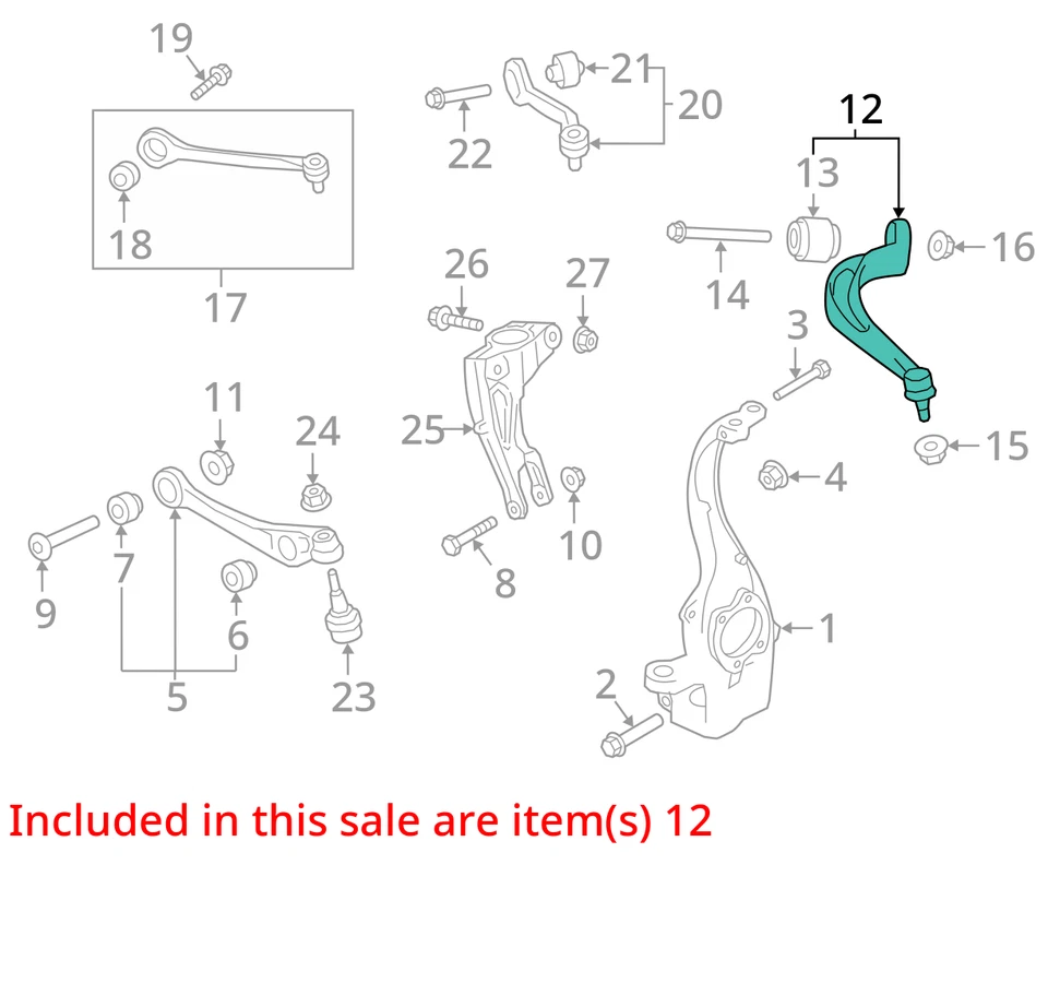 2018-2020 AUDI A5 LH FRONT LEFT LOWER REARWARD CONTROL ARM *12K MILES* 8W0407693 - Image 4 of 4