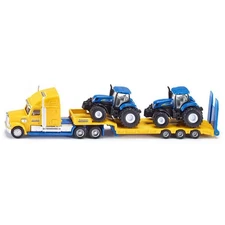 Siku 1/87 New Holland Tractor Trailer with (2) T7070 Tractors Siku-1805