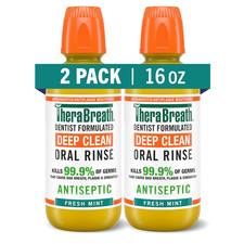 Deep Clean Mouthwash, Antiseptic Benefits, Fresh Mint Flavor, Dentist Formulated