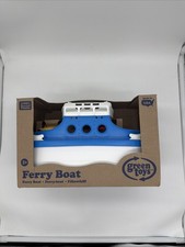 Green Toys Blue Ferry Boat  2 Cars Made In USA Bathtub Swimming Pool Toy