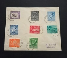 EXTREMELY RARE ADEN 1954, 1ST DAY COVER UP TO 1 SHILLING UNIQUE HARD TO FIND