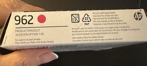 HP 962 Magenta Ink Cartridge NEW Genuine Exp:03/26 - Picture 4 of 4