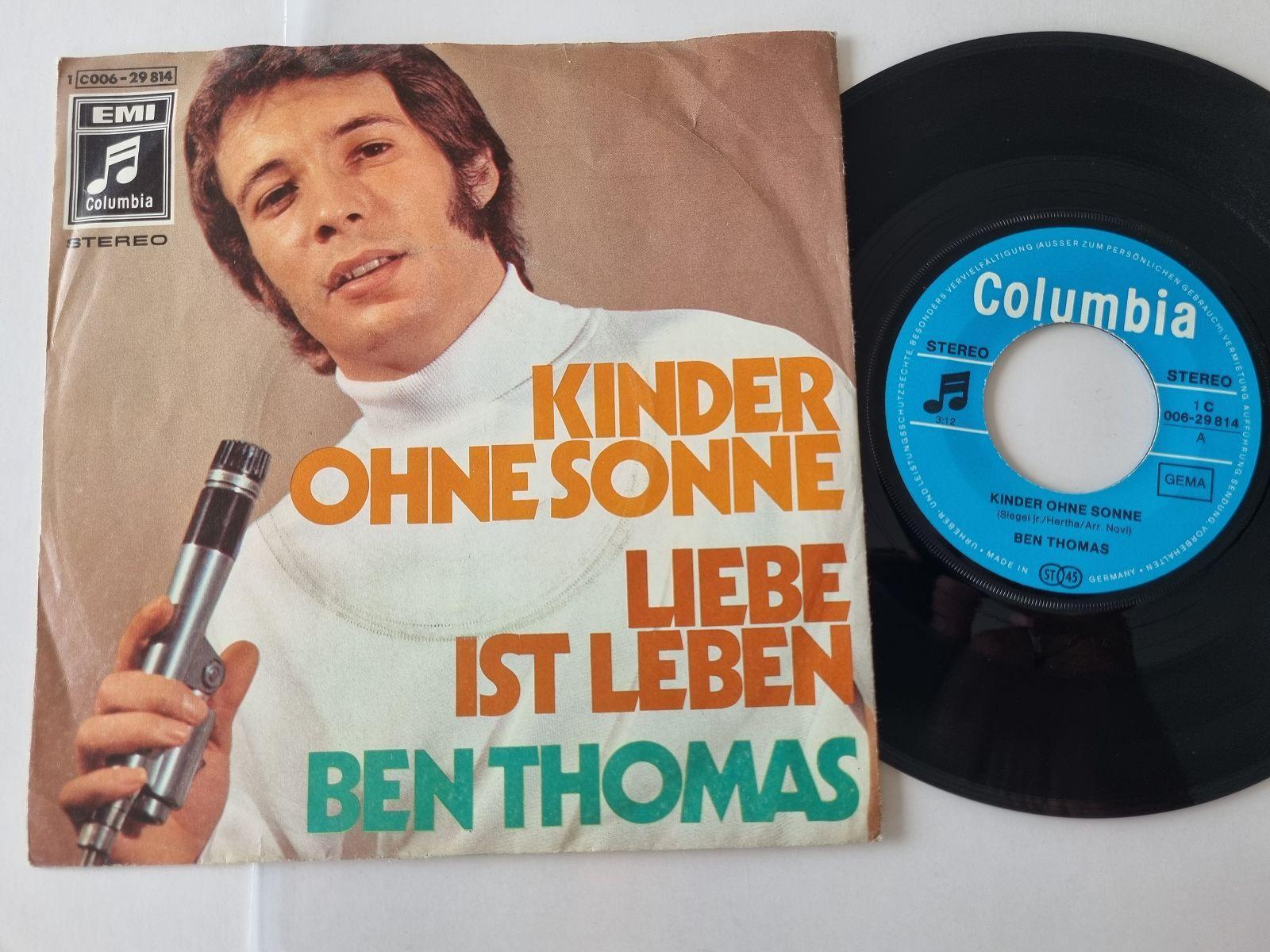 7"" Single Ben Thomas - Kinder ohne Sonne Vinyl Germany
