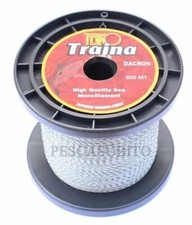 Trecciato Dacron Pesca Traina Bolentino Profondo 500Mt 20Lbs Multifibra Mare TPS