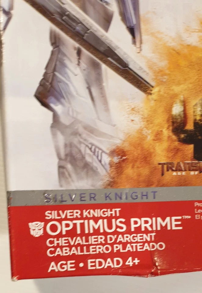 OPTIMUS PRIME Silver Knight Transformers by Hasbro Action Figure 30CM New in Box - Image 4 of 4