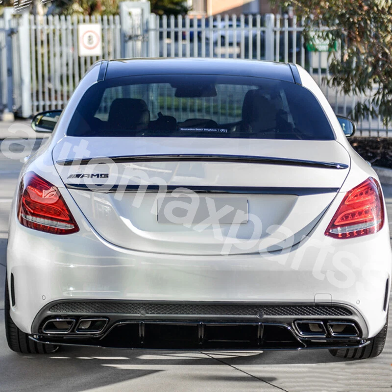Difusor de parachoques trasero estilo A C63 apto para Mercedes Benz W205 C300 C350 2014-2019 Foto 2 de 4