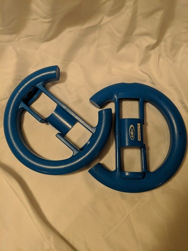 2 Genuine Intec Brand, Replacement Blue Steering Wheel Attachment, Wii Remote - Picture 4 of 4