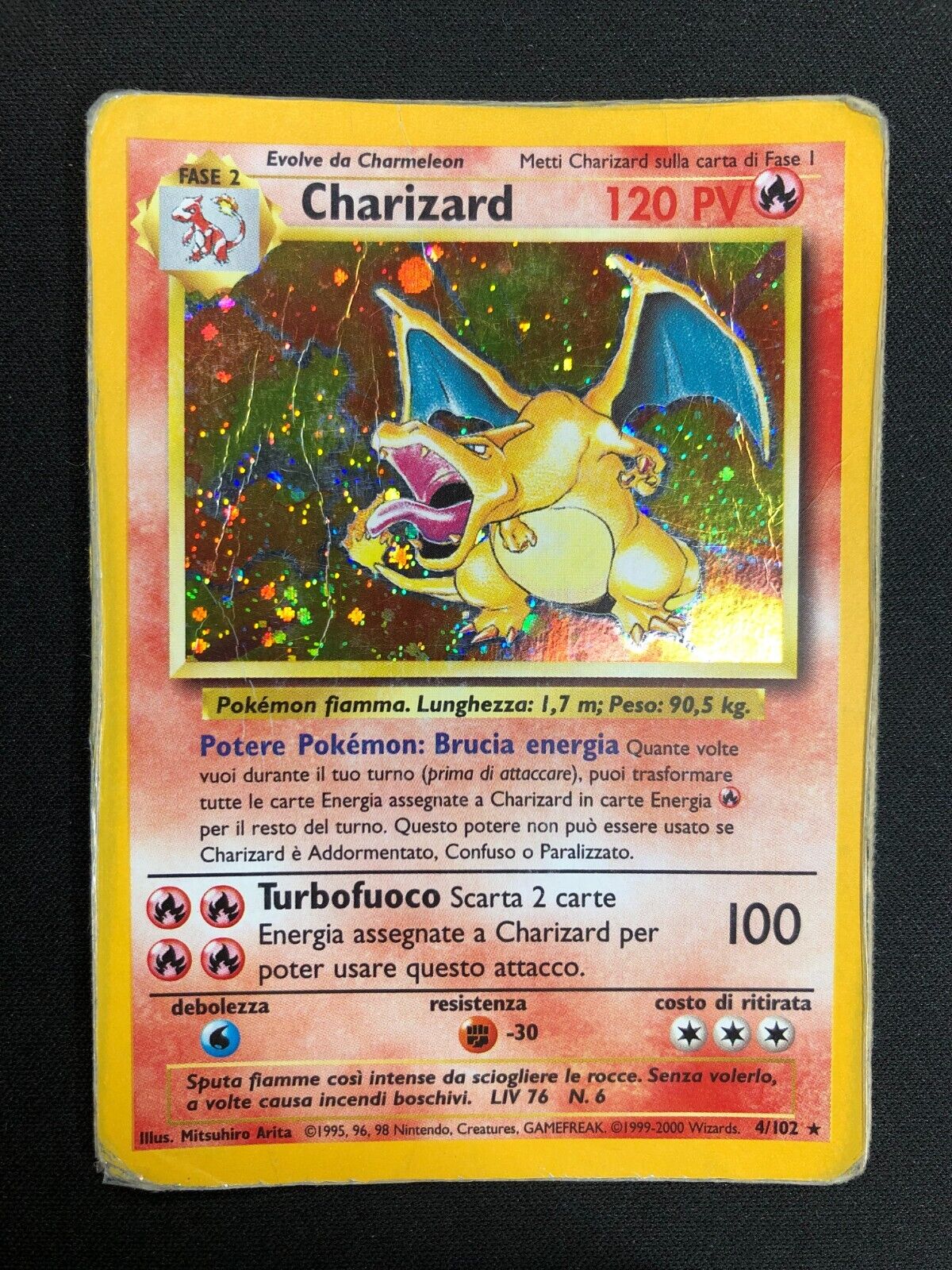 100 Cartas Pokemon + 01 Carta Ultra Rara Charizard Original