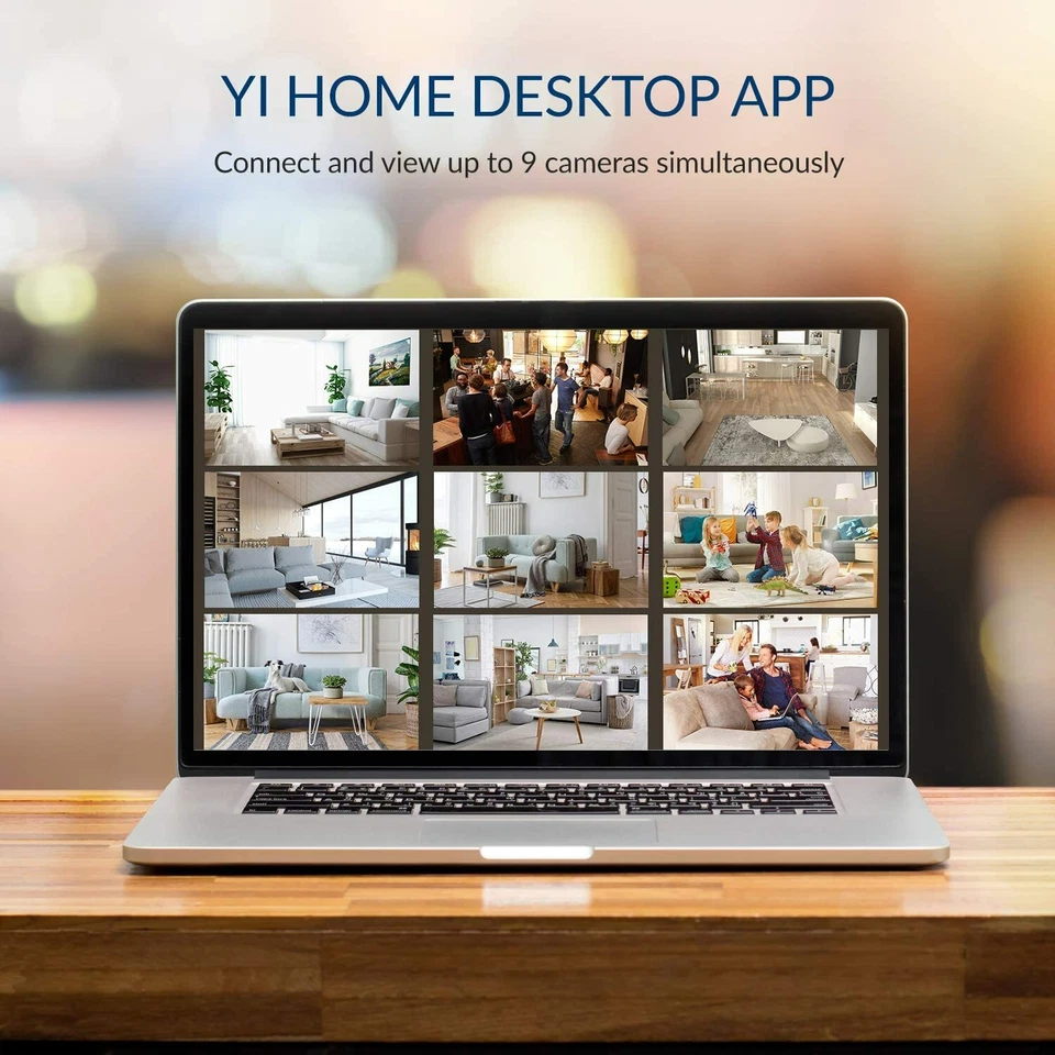 Cámara IP de seguridad para el hogar Kami by YI 4 piezas 1080p WiFi inalámbrica vigilancia interior Foto 3 de 4