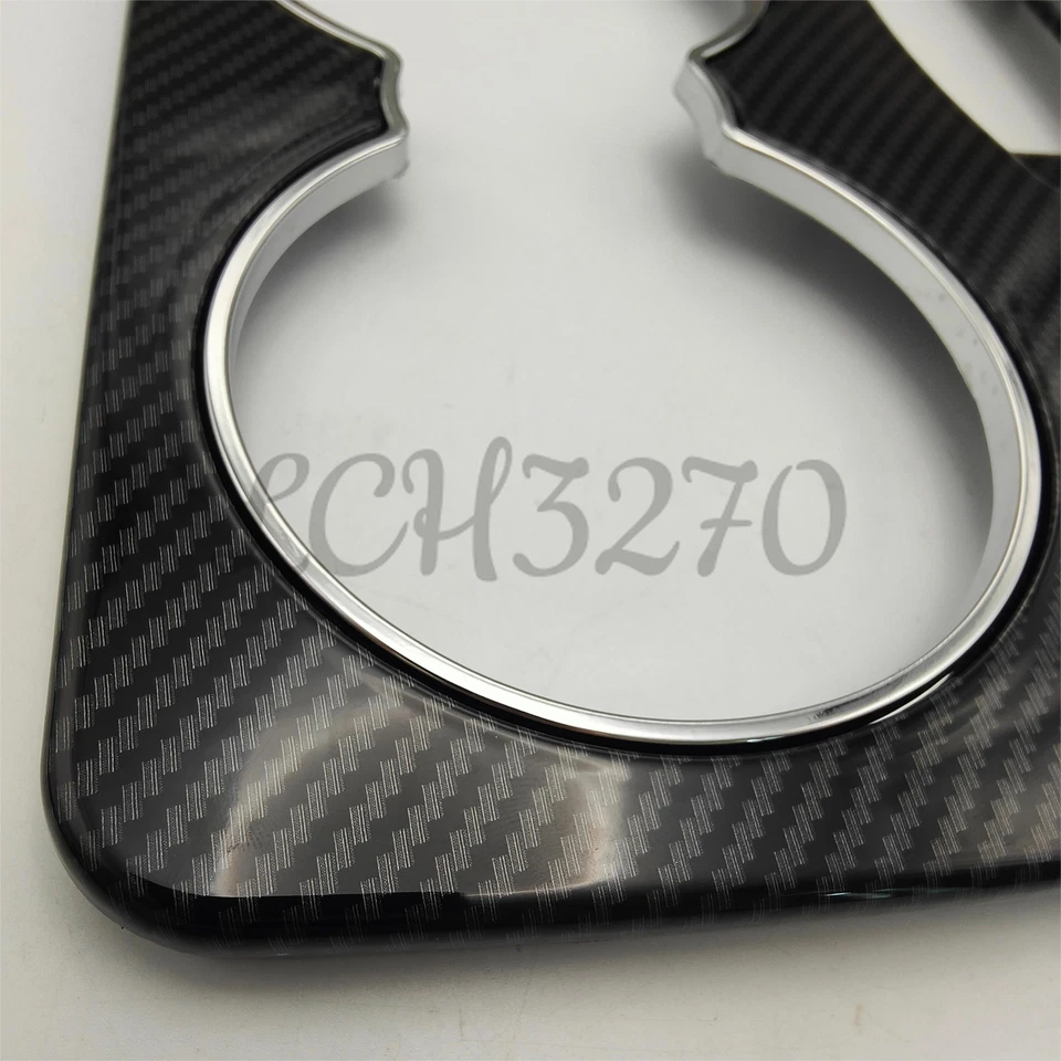 Carbon Fiber Center Cup Holder Trim Panel Cover for Mercedes Benz C200 C180 C230 - Image 3 of 4