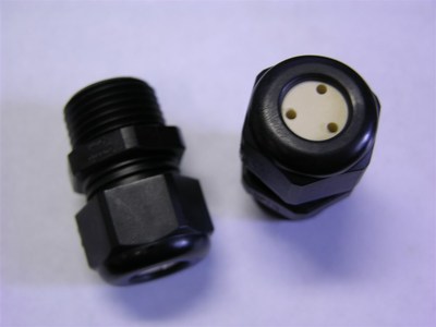 5 Hummel HSK-K Multi 1.597.1200.71 Black 1/2''NPT Cable Gland for 3X2mm Cable
