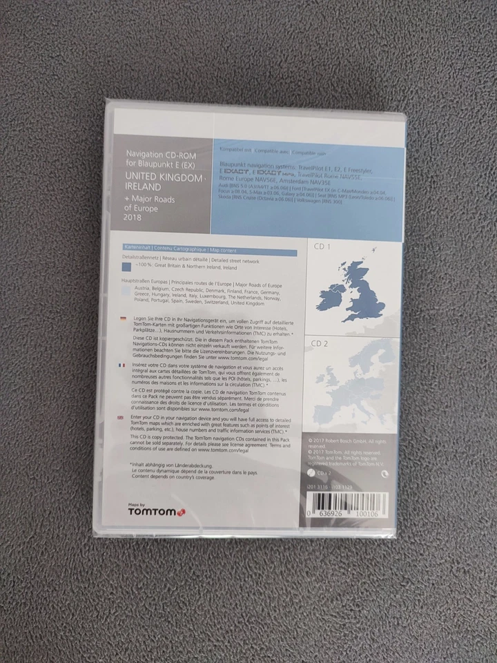 UNITED KINGDOM and IRELAND 2018 GPS SAT NAV CD TravelPilot E EX RNS 300 BNS 5.0 - Bild 2 von 2