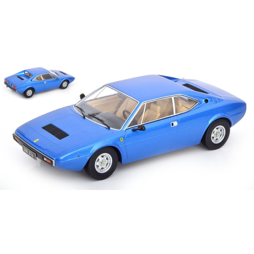 FERRARI 208 GT4 1975 LIGHT BLUE METALLIC 1:18 KK Scale Auto Stradali Die Cast - Foto 1 di 3