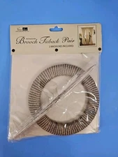 Vatican Homes Brooch Tieback Pair set of 2 NWT