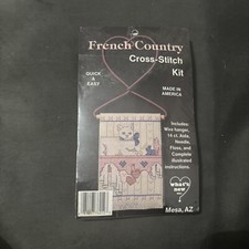 Vintage Cat Cross Stitch Kit With Wire Hanger New