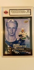 Elias Pettersson 2018-19 Calder Candidate Rookie Hockey Card 48/100 KSA Grade 10